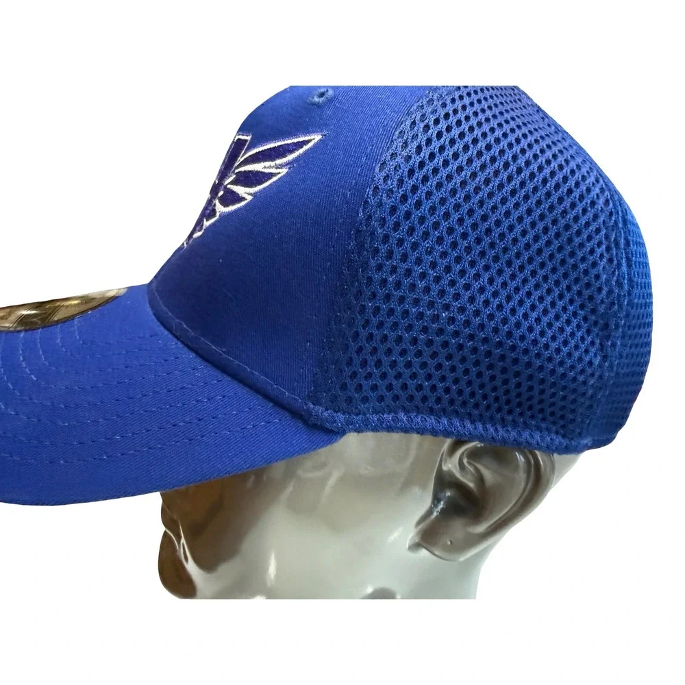 New Era 39THIRTY Louisville Battlehawks Blue Flex Fit Hat‎ L/XL Wing Logo